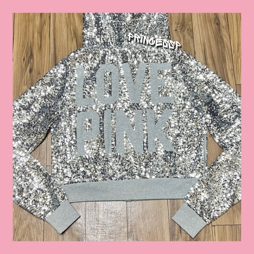 RARE/HTF PINK VS FASHION SHOW CADILLAC BLING FASHION SHOW HOODED JACKET - Picture 4 of 13